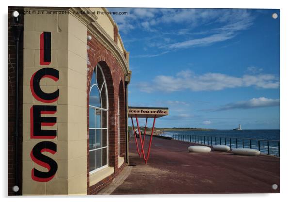 Rendezvous at Whitley Bay Acrylic by Jim Jones