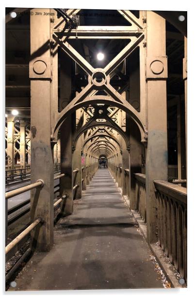 The High Level Bridge, Newcastle upon Tyne  Acrylic by Jim Jones