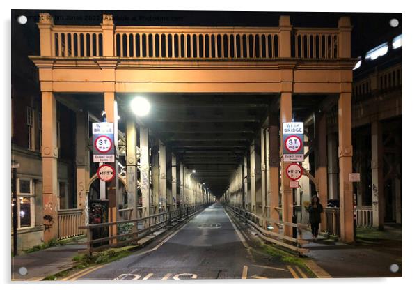 The High Level Bridge, Newcastle upon Tyne  Acrylic by Jim Jones