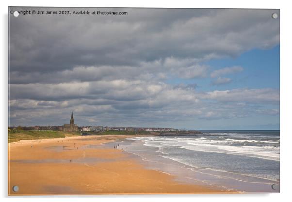 The Long Sands at Tynemouth Acrylic by Jim Jones