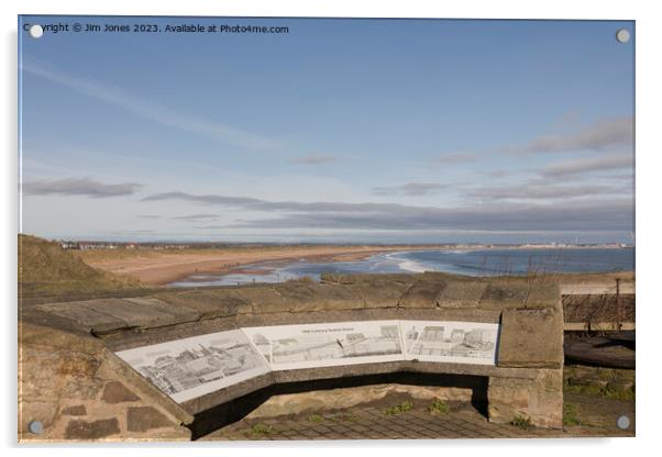 The history of Seaton Sluice Acrylic by Jim Jones