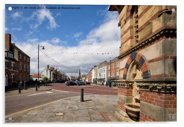 Tynemouth Front Street Acrylic by Jim Jones