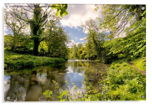 Bend in the River Blyth Acrylic by Jim Jones