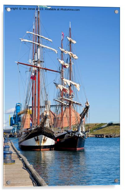 Tall Ships Regatta, Port of Blyth (Portrait) Acrylic by Jim Jones