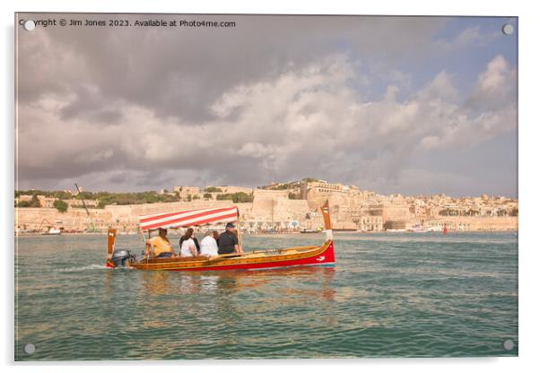 Maltese Ferry Boat (2) Acrylic by Jim Jones