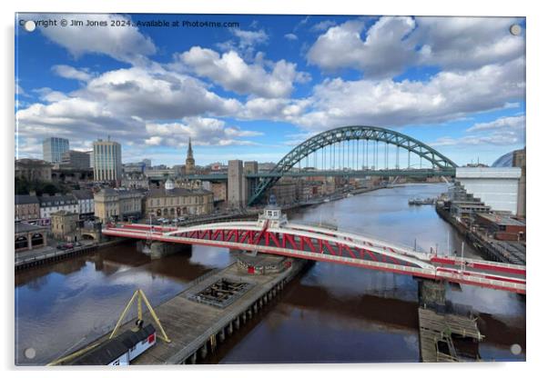 Spring morning on the River Tyne Acrylic by Jim Jones