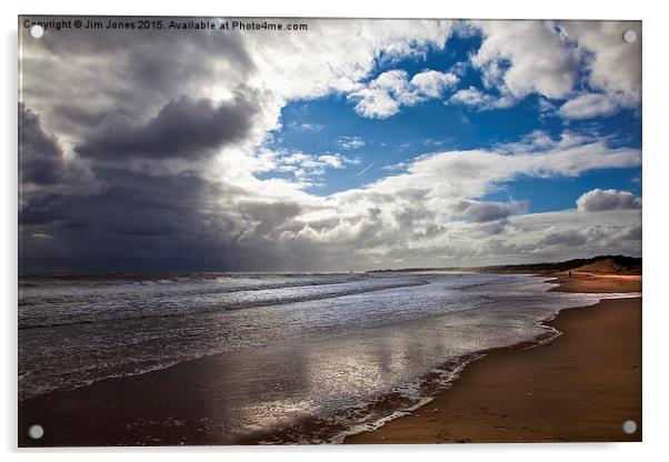  Northumbrian beach scene Acrylic by Jim Jones
