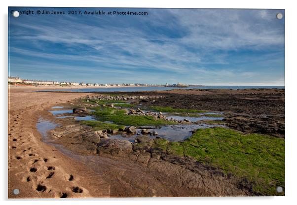 Newbiggin by the Sea, Northumberland Acrylic by Jim Jones