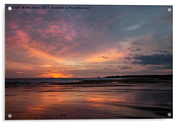 Just before sunrise Acrylic by Jim Jones