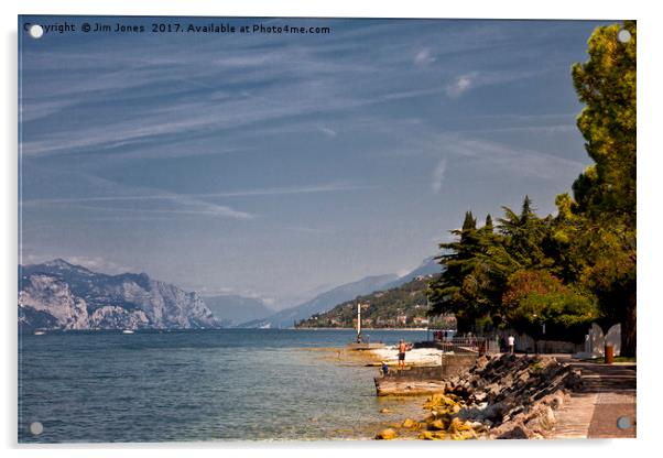 Lake Garda (3) Acrylic by Jim Jones