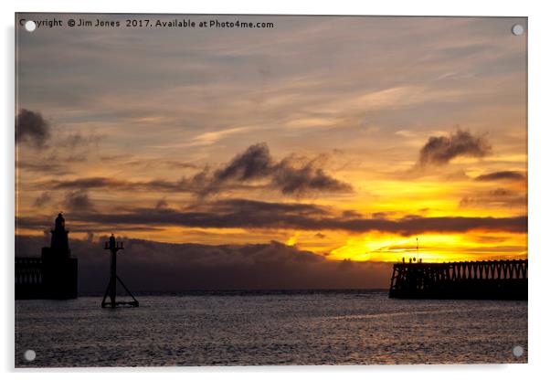 Between the piers Acrylic by Jim Jones