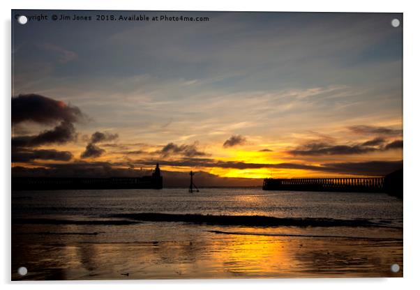 Northumbrian Sunrise Acrylic by Jim Jones