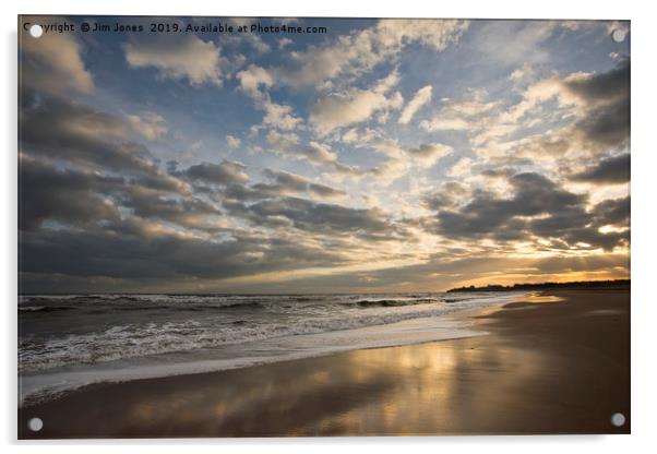Dawn on the Northumberland coast Acrylic by Jim Jones