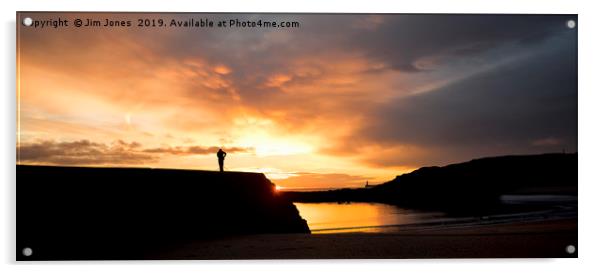 Photographing the sunrise Acrylic by Jim Jones