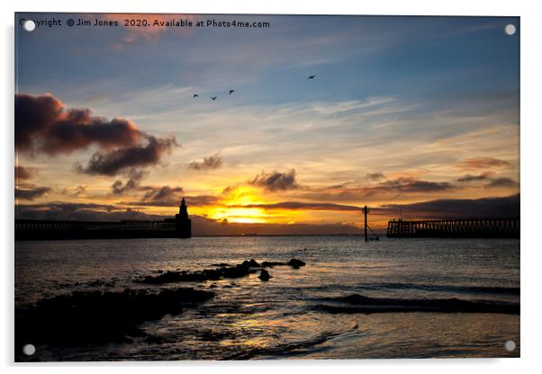 Sunrise over the River Blyth Acrylic by Jim Jones