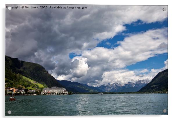 Beautiful Zell am See in Austria Acrylic by Jim Jones