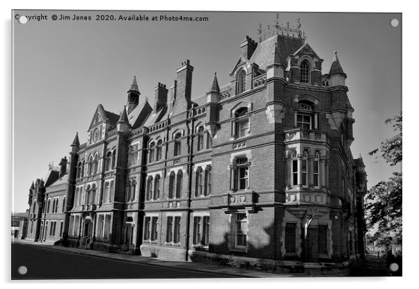 The old police Station in Blyth, Northumberland Acrylic by Jim Jones