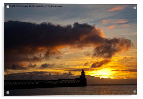 North Sea Daybreak Acrylic by Jim Jones