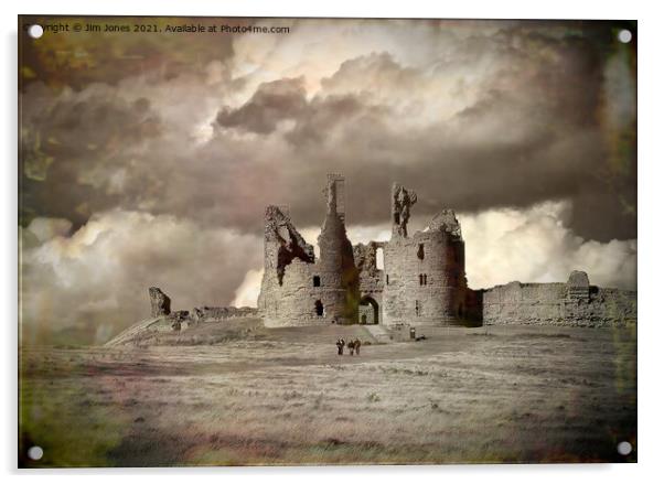 Dunstanburgh Castle in Northumberland Acrylic by Jim Jones