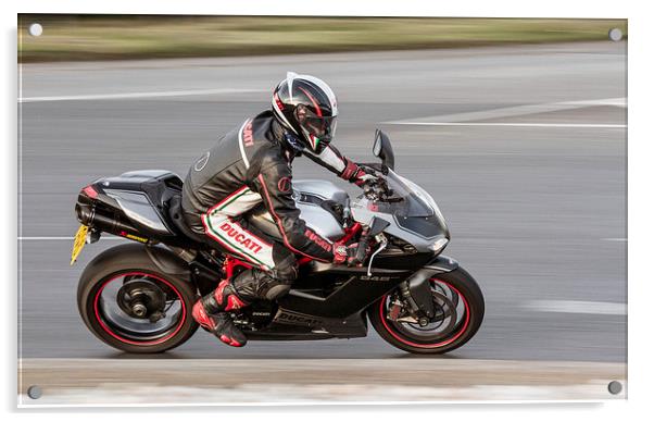 Ducati motorbkike Acrylic by Ian Jones