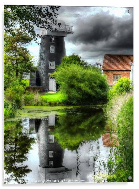 Norton Marsh Mill Acrylic by Kim Slater