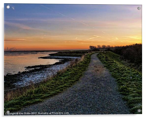 Sunrise Saxon Shore Way Acrylic by Kim Slater
