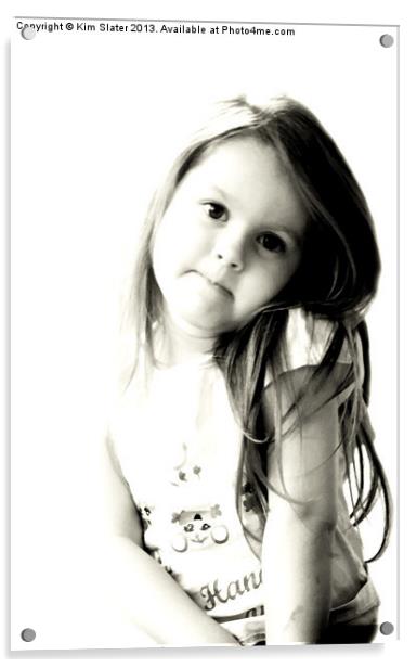 Little Miss Innocent! Acrylic by Kim Slater