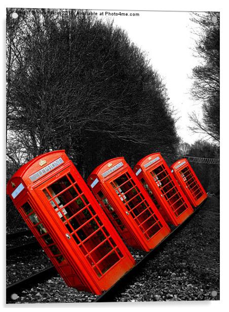 Telephone Line! Acrylic by Kim Slater