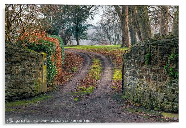 Gateway to Autumn Acrylic by Adrian Evans