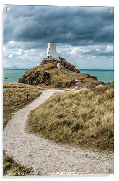 Lighthouse Path Acrylic by Adrian Evans