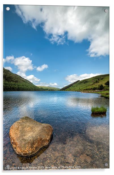 Geirionydd Lake Wales Acrylic by Adrian Evans