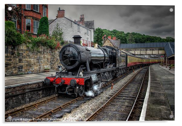 The 3082 Steam Loco Acrylic by Adrian Evans