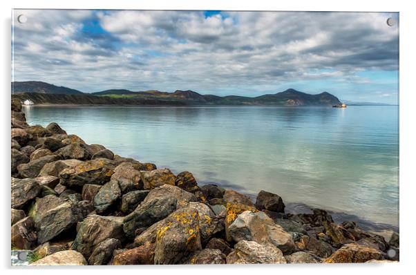 Morfa Nefyn Bay Llyn Peninsula Wales  Acrylic by Adrian Evans