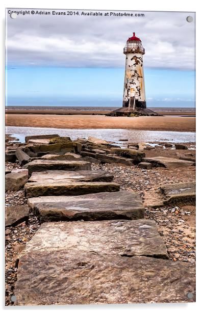 The Abandoned Talacre Lighthouse  Acrylic by Adrian Evans