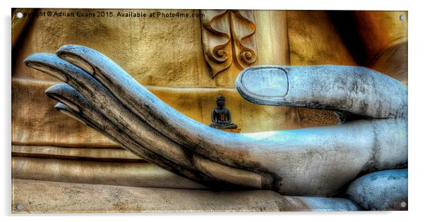 Buddha Meditation  Acrylic by Adrian Evans