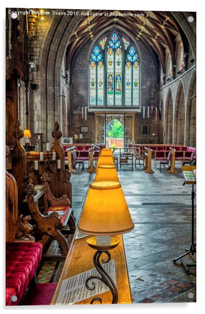 Choir Lamps Acrylic by Adrian Evans