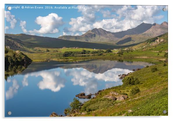 The Snowdon Horseshoe Acrylic by Adrian Evans