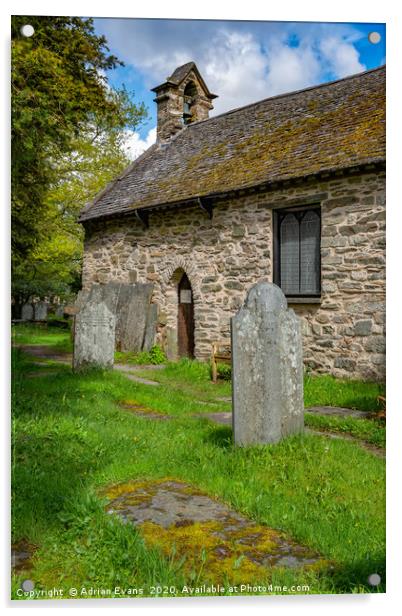 St Michaels Church Betws y Coed Acrylic by Adrian Evans