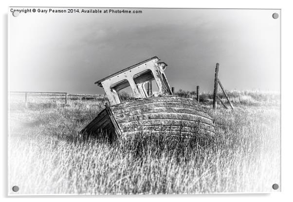 Washed ashore at Thornham Acrylic by Gary Pearson