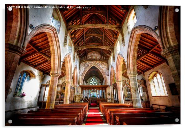  St Peter Church Wolferton  Acrylic by Gary Pearson