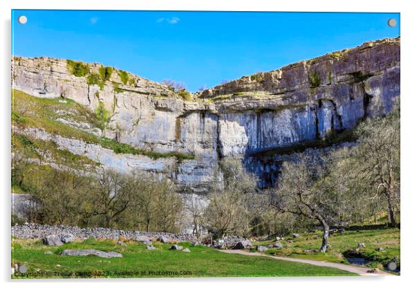 Malham Cove - 01 Acrylic by Trevor Camp