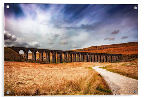 The Iconic Ribblehead Viaduct Acrylic by Trevor Camp
