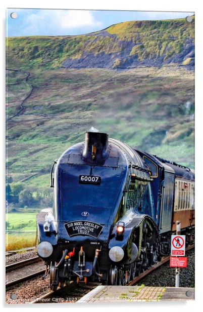 60007 at Ribblehead Acrylic by Trevor Camp