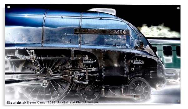 Sir Nigel Gresley Acrylic by Trevor Camp