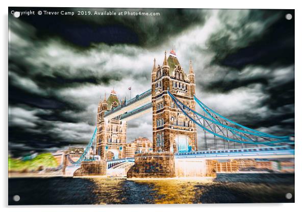 Tower Bridge - Solar Blur and Zoom Acrylic by Trevor Camp