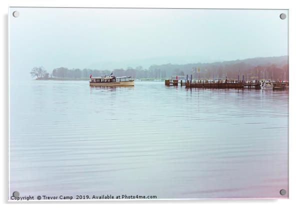 Ullswater Ferry - 01 Acrylic by Trevor Camp