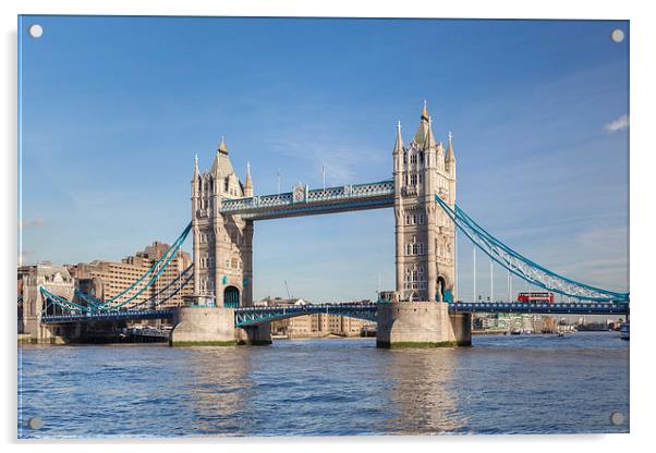 Tower Bridge in London Acrylic by stefano baldini