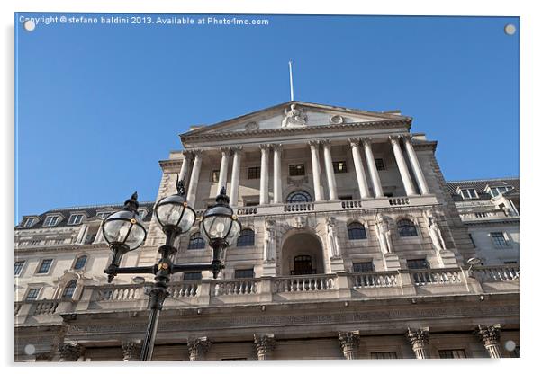 The Bank of England building Acrylic by stefano baldini