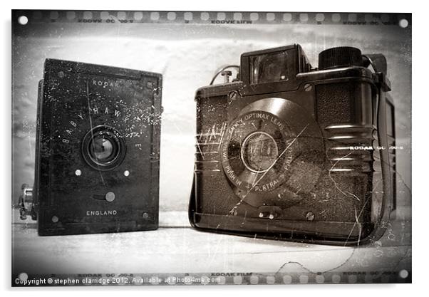 Vintage Cameras Acrylic by stephen clarridge