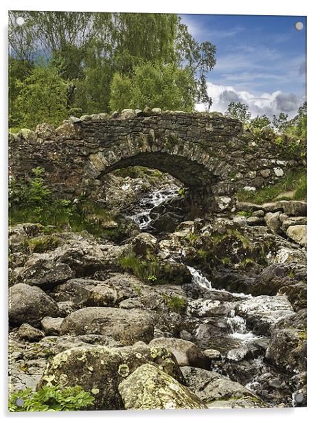 Old Stone Bridge Acrylic by Darren Frodsham